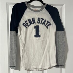 Penn State Women’s Long Sleeve Shirt - White, Navy and Gray